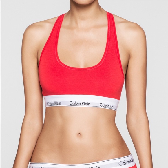 Calvin Klein Cotton logo bralette & bikini bottom - Picture 2 of 4